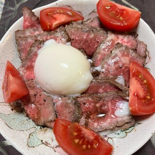 簡単美味しい　ローストビーフ丼